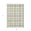 Tapis intérieur lavable à carreaux jaune 5 pi x 8 pi