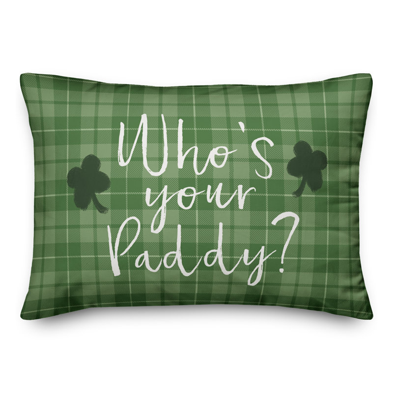  Plaid Polyester Throw Pillow