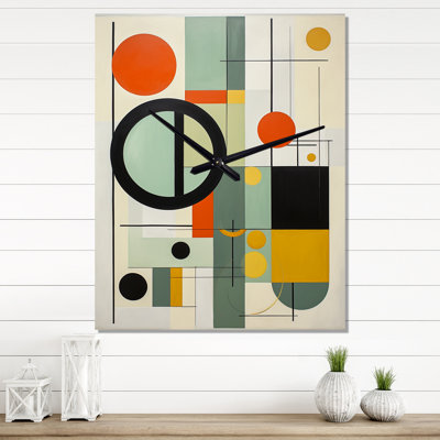 Prashansa - Horloge murale abstraite Mid-Century
