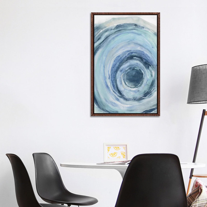 Watercolor Geode IX by Chris Paschke - Gallery-Wrapped Canvas Giclée on Canvas, Classic Wood Floater Frame