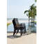 LifestyleGarden Bora 100% Maintenance Free Aluminum Outdoor Patio Black Stackable Dining Chairs