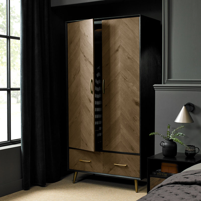 Ronan Fumed Oak Double Wardrobe