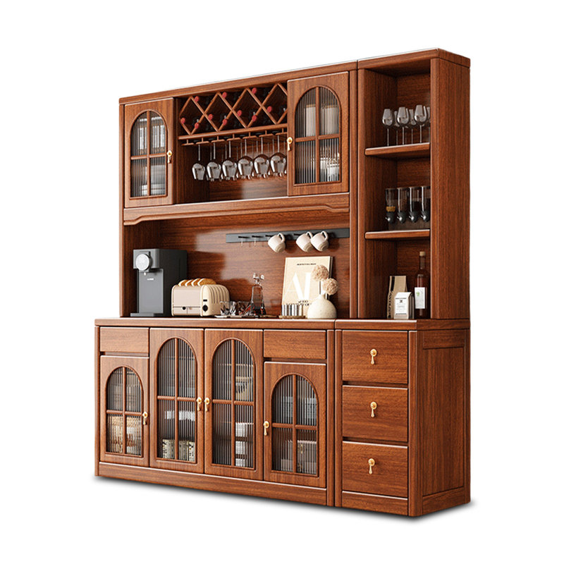 Buffet en noyer massif et bois manufacturé