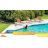 Oversized HDPS Plastic Adjustable Outdoor Chaise Lounge Chair With Wheel-1959783355