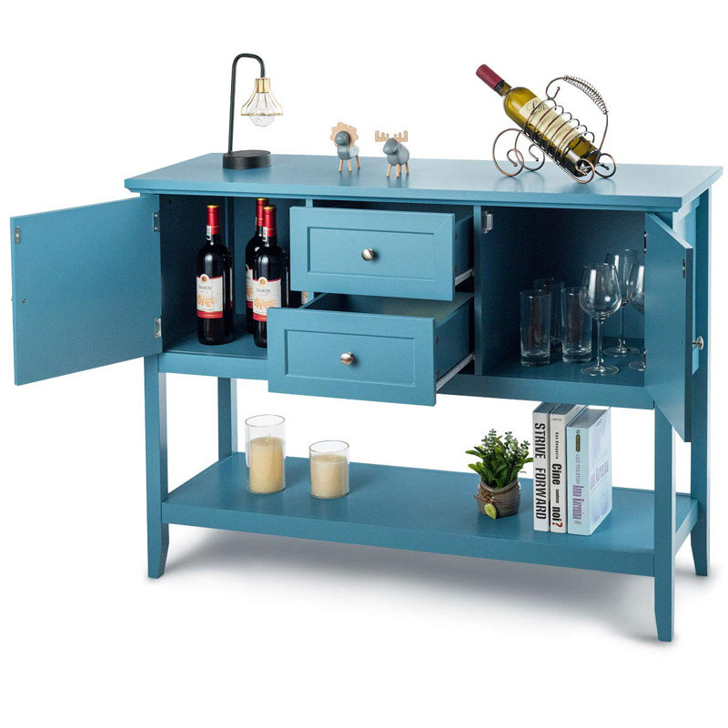 Kemble 117cm Console Table, Blue