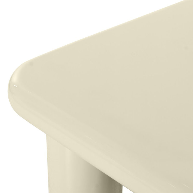 Memphis Cream High Gloss Square Coffee Table
