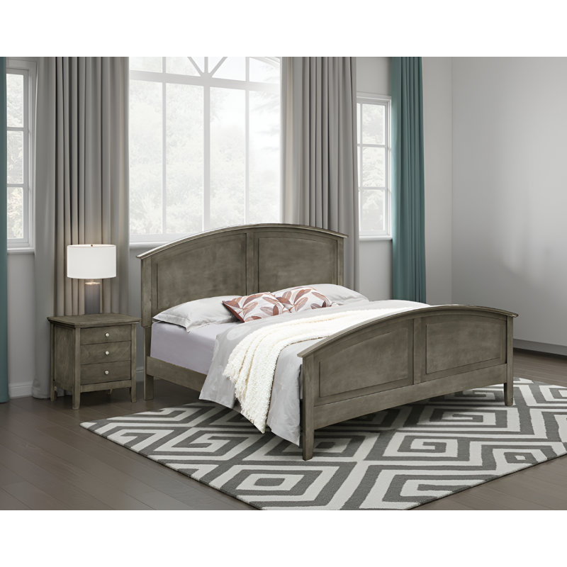 Ensemble de chambre à coucher avec lit double 2 pièces Halden Gray, Grey, Full