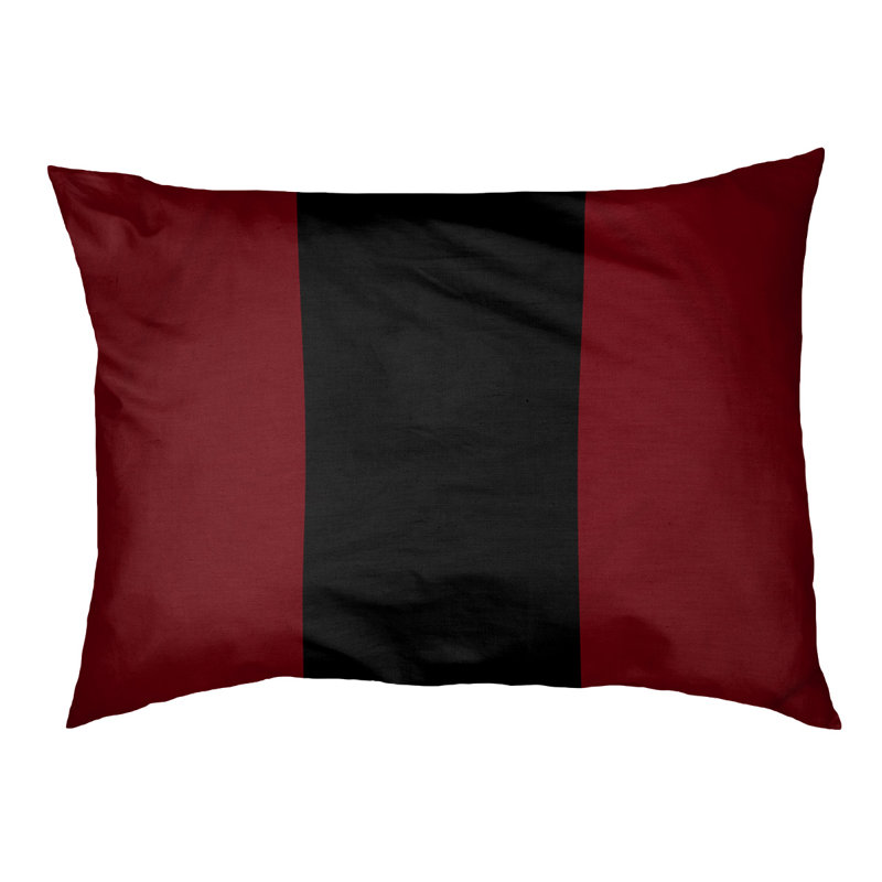 Coussin Louisville, Grenat / noir / grenat, Très grand (l 50 po x P 40 po x H 7 po)