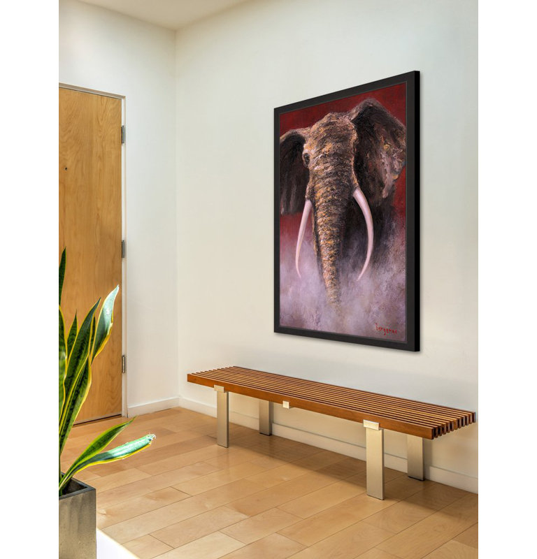 Bergerac - Single Picture Frame Painting, 91cm H x 61cm W x 3.81cm D