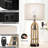 25'' Farmhouse Table Lamp Set with Rotary Socket and USB A&C Ports-1250092619