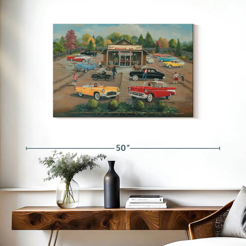 Mehar 50's Drive In, 24" H x 36" W