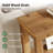 63-Inch Solid Wood Console Table With 6 Storage Cubes-1241982500