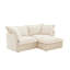 Canapé modulaire à housse avec repose-pieds convertible Cloud