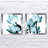 " Translucent Tulips II Sq Aqua Crop " by Debra Van Swearingen 2 - Pieces-25345766-25345764