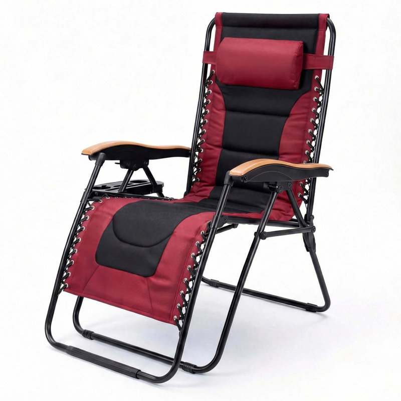Oversized Padded Zero Gravity Chair, Red