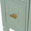 Meuble-lavabo de 24 pouces avec lavabo, armoire en bois massif et panneau de fibres à densité moyenne avec un tiroir rabattable, deux tiroirs standard et une tablette réglable, meuble-lavabo vert autoportant pour le rangement de la salle de bain-852623224