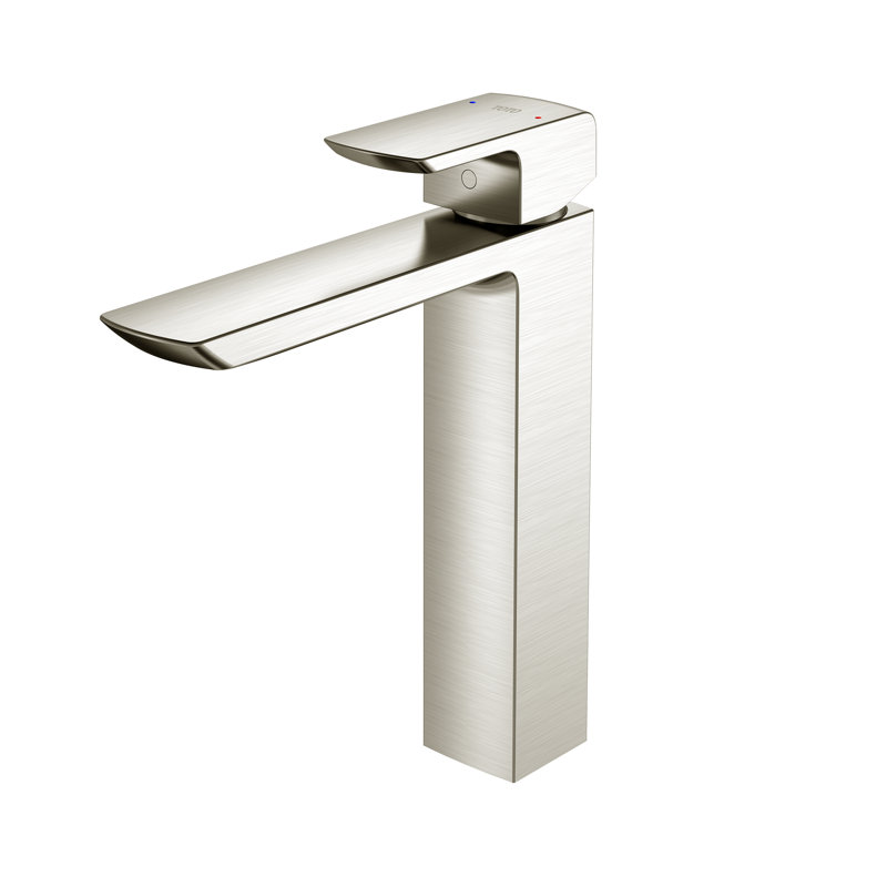 TOTO® GR 1.2 GPM Single Handle Vessel Bathroom Sink Faucet with COMFORT GLIDE™ Technology, Brushed Nickel, Brushed Nickel
