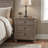Ikko 3-Drawer Wood Nightstand with USB Charging