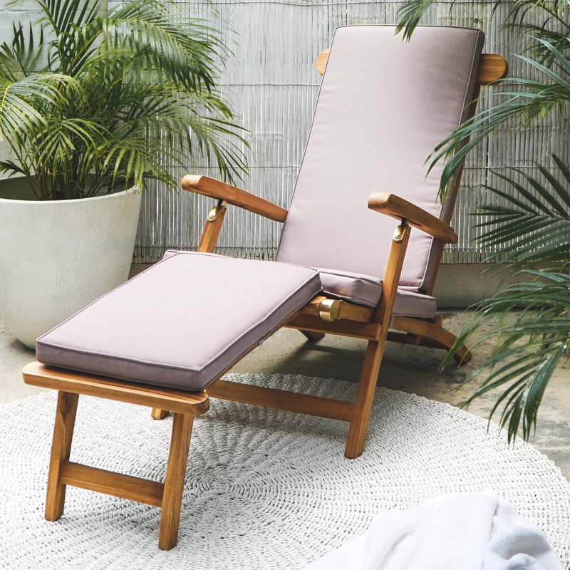 Zebulon 150cm Long Reclining Single Chaise with Cushions
