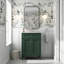 Meuble-lavabo 24 po avec 2 portes et tiroir escamotable, armoire de rangement de salle de bain avec lavabo, portes à fermeture en douceur avec organisateurs-336331471