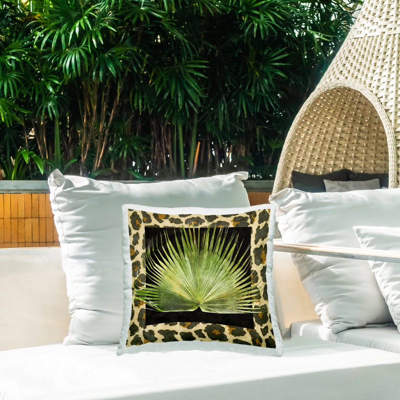 Coussin décoratif intérieur / extérieur à imprimé animal