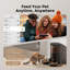 Distributeur automatique de croquettes pour 2 chats, avec connexion Wi-Fi 5G et caméra HD.

Distributeur de nourriture pour plusieurs chats, application de contrôle à distance, audio bidirectionnel, distribution précise et programmée, sac déshydratant amovible et lavable.