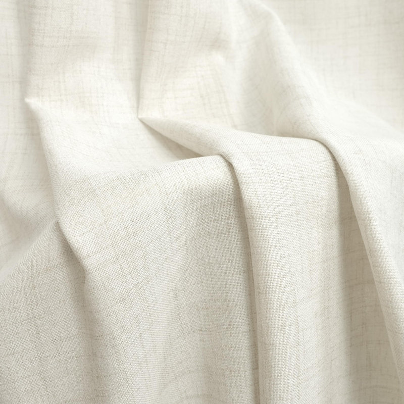 Paire de rideaux semi-transparents avec passe-tringle Janie, L 52 po x L 96 po, Blanc