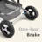 Convertible Baby Stroller, Folding High Landscape Infant Carriage, Adjustable Canopy, Diaper Bag, Anti-Shock-116818972