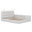 Lit plateforme tapissier avec lampes de lecture-330078131