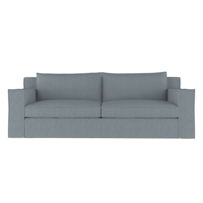 Canapé Mulberry, H 33 po x l 108 po x p 40 po, Brume de lin Box Weave, Naturel