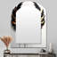 Miroir mural asymétrique noir et argent-211471464