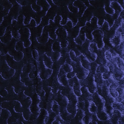Monaca - Embroidered Design On A Metallic Panne Velvet