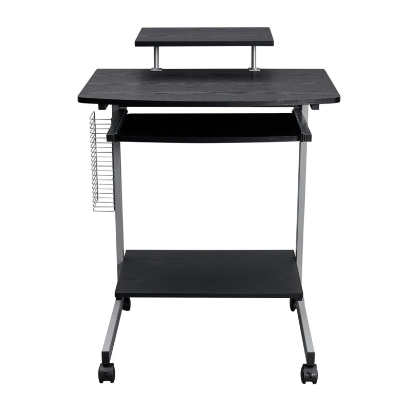 Chariot d'ordinateur compact avec rangement