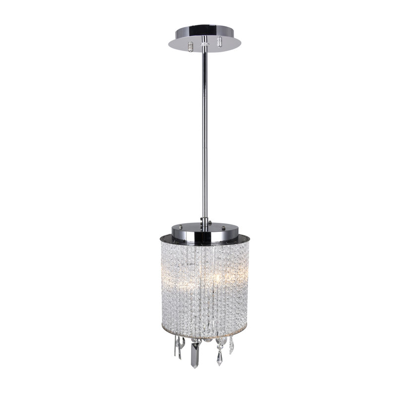 Luminaire suspendu en cristal 2 lumières Shoaf