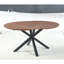 Table de bureau avec caractéristique extensible, plateau et pieds en métal, 120/160 / 200X120x75cm, teinte noyer, teinte de travail précise, finition soignée