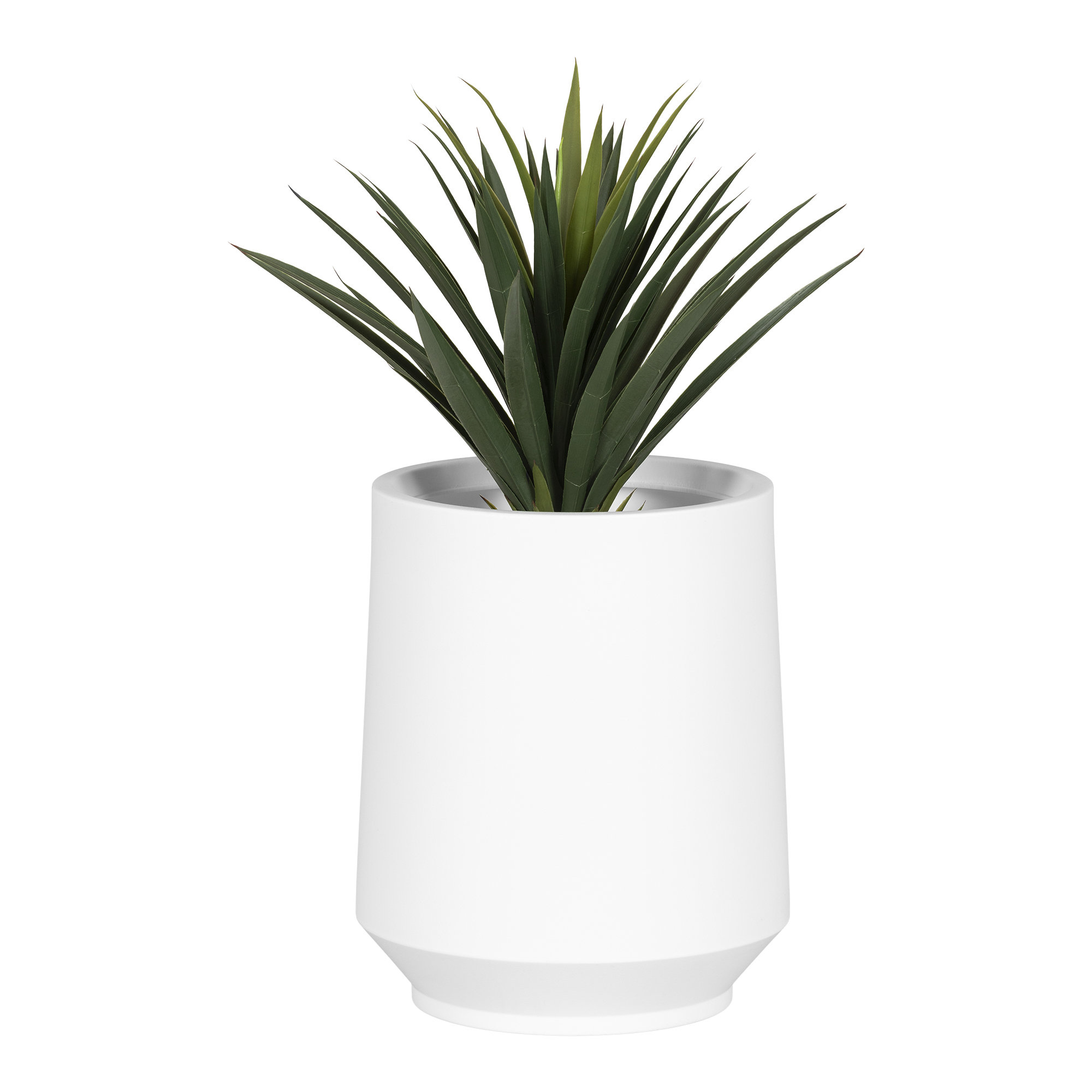 Dalya Pot Planter, White, 19.5" H x 16.25" W x 16.25" D