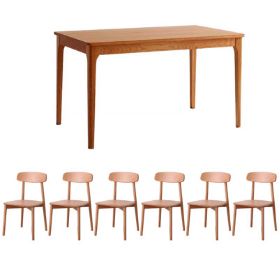 Vintage Elegance Long Solid Wood Dining Table Sets