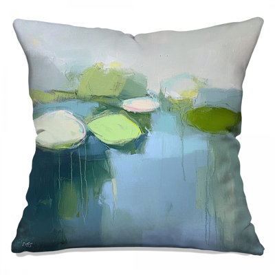 Lily Throw Pillow, Nature Double Sided Pillows