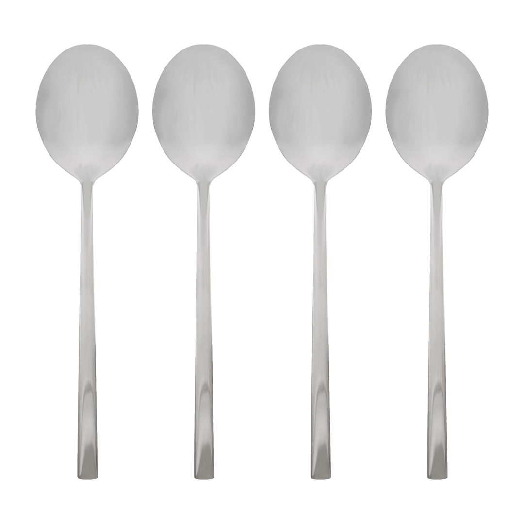 B&Q - Stainless Steel Dessert Spoons20CmSilverPack Of 4Durable Rust Resistant Stainless Steel Flatware Set - Image 2