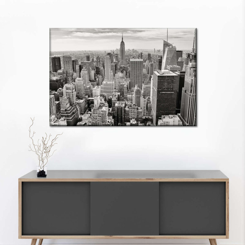 Impression sur toile «Massive Manhattan Skyline», L 30 po x H 45 po