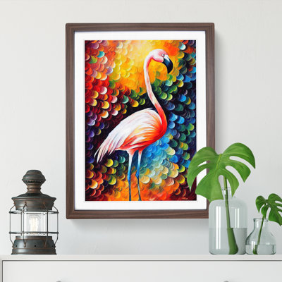 Flamingo Portrait No.5 - Framed Print