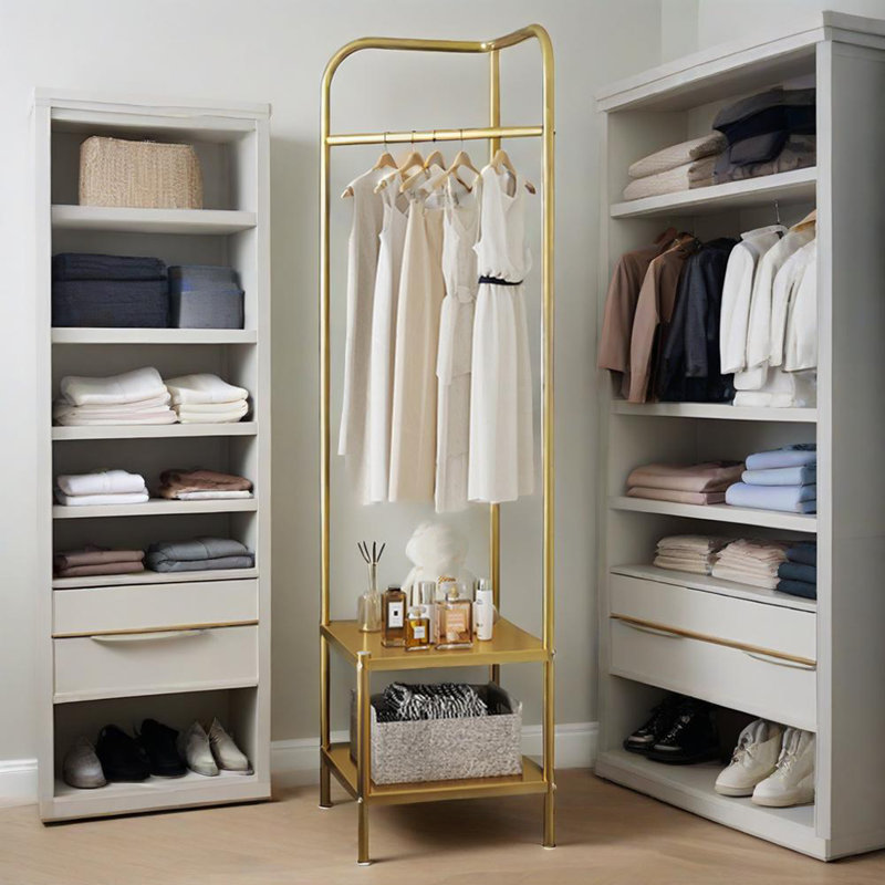 Metal Coat Rack, Gold