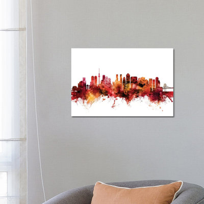 Tokyo, Japan Skyline by Michael Tompsett - Wrapped Canvas Gallery-Wrapped Canvas Giclée