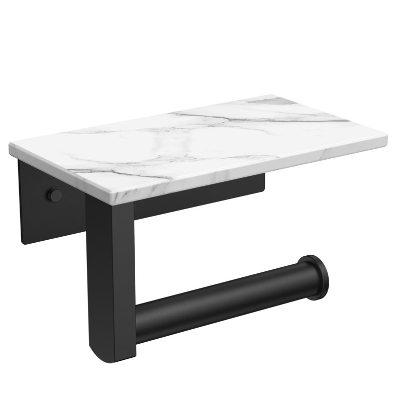 Porte-papier hygiénique Forble® Ultra Marble, Noir mat