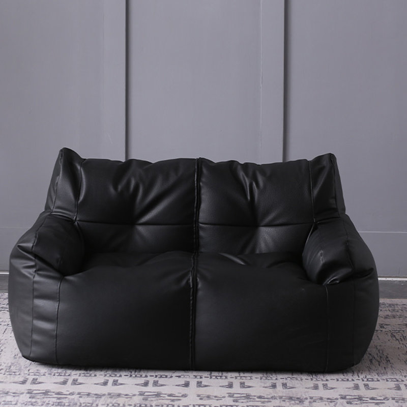 Canapé à billes Nordic, Similicuir noir, H 27,55 po x l 47,24 po x P 29,52 po