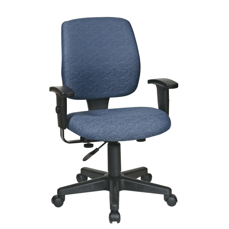 Chaise de travail Hathcock, Parenthèses - bleu, Inclus