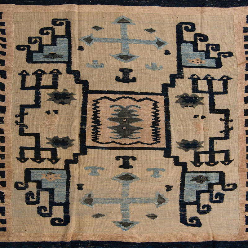 Abstract Indoor Rug, Square 7'