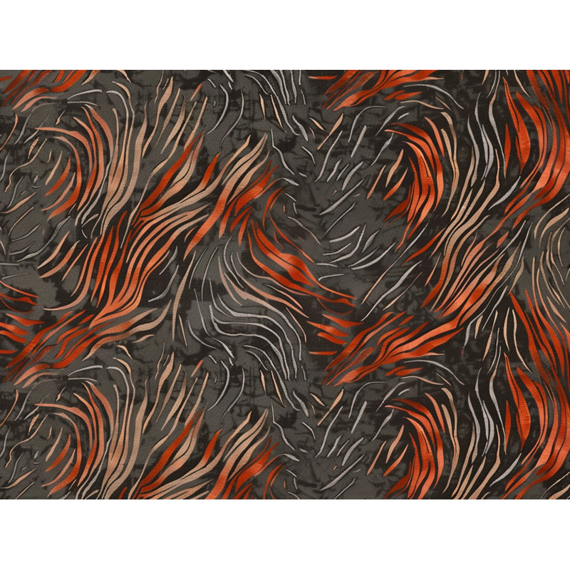 Édredon à motif animalier et rayures éclectiques, Édredon simple
