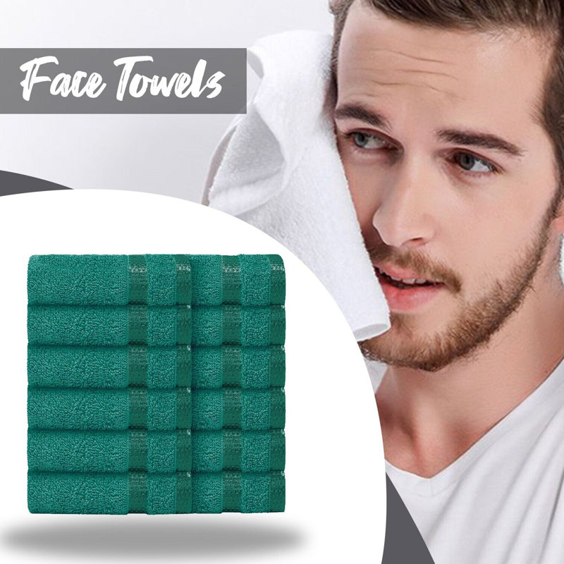 Milven Premium Face Cloth, Jade Green