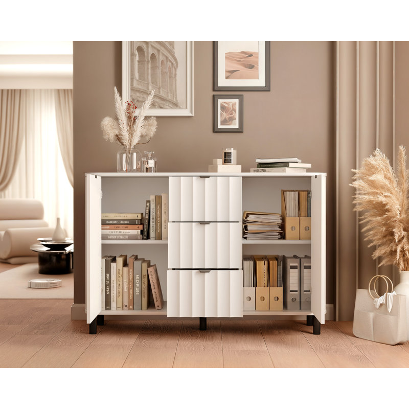 Rectangle Accent Chest, White
